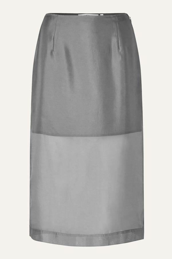 Oval Square Cosmo Sheer Skirt SKIRTS Dark Gull Grey