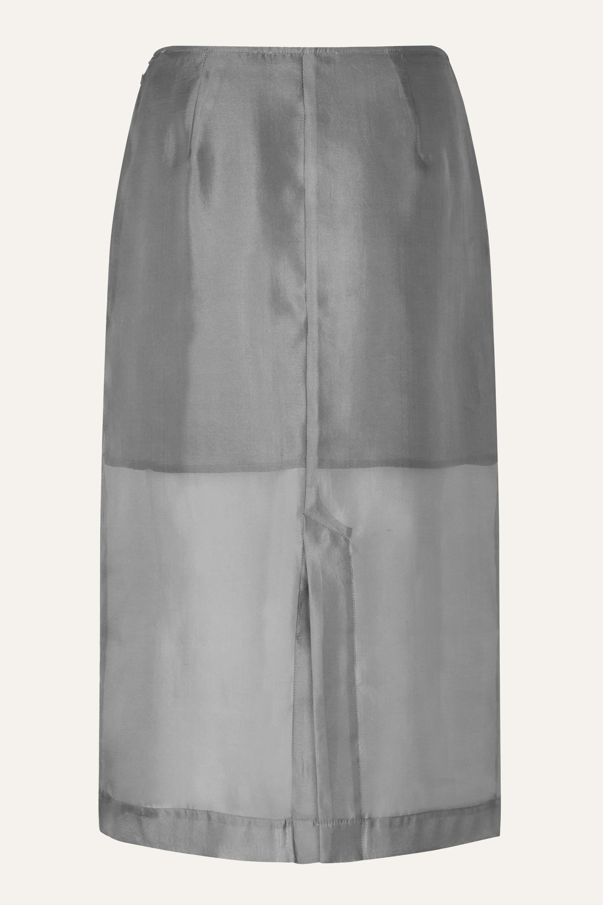 Oval Square Cosmo Sheer Skirt SKIRTS Dark Gull Grey