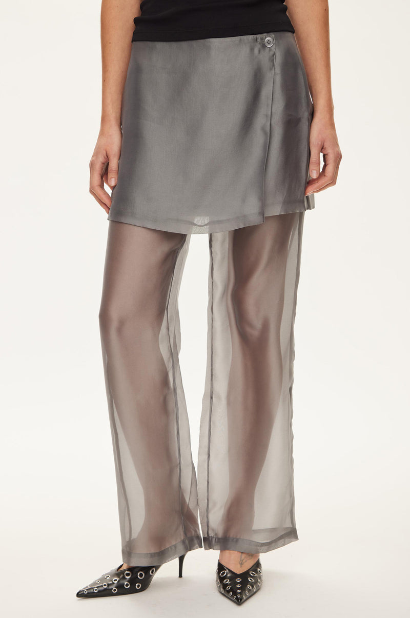 Oval Square Cosmo Sheer Trousers TROUSERS Dark Gull Grey