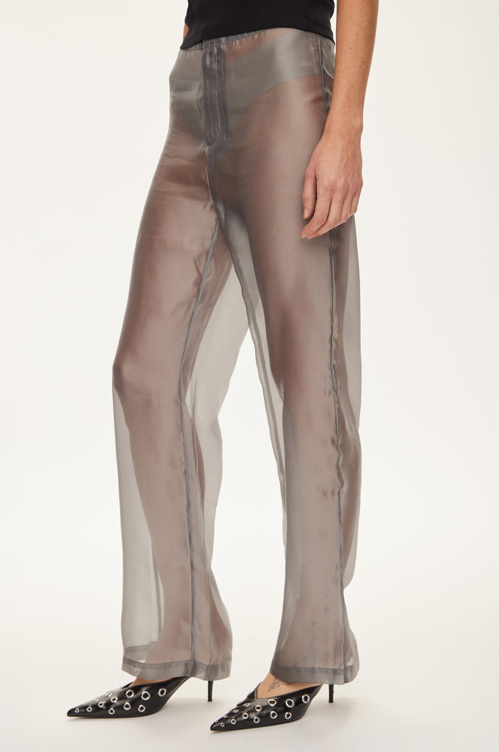 Oval Square Cosmo Sheer Trousers TROUSERS Dark Gull Grey