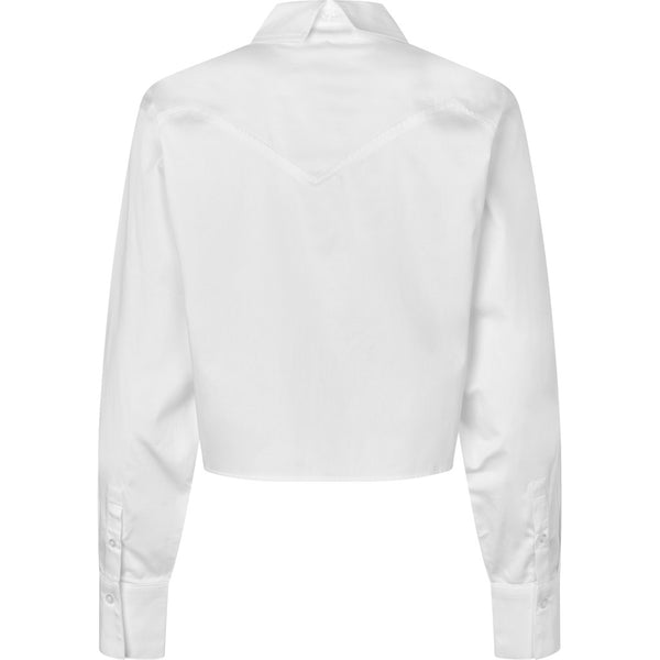 Oval Square Daily Cropped Shirt SHIRTS 1001 White