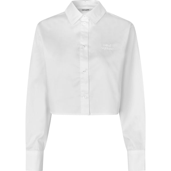 Oval Square Daily Cropped Shirt SHIRTS 1001 White