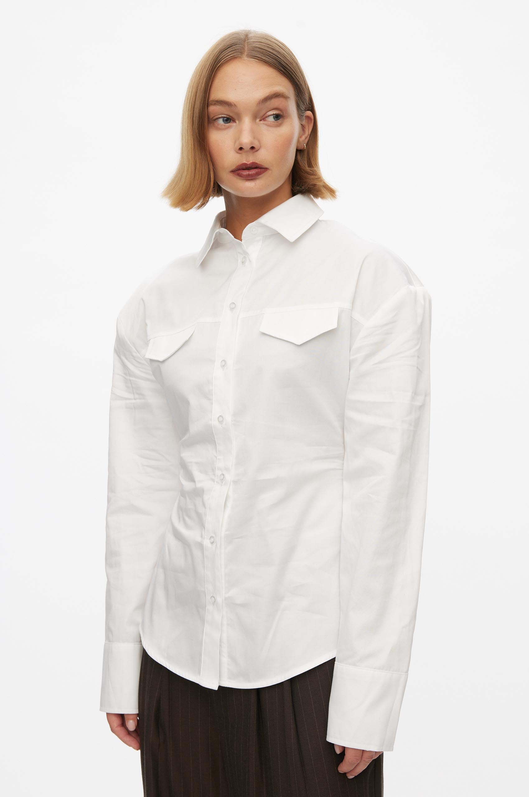 Oval Square Daily Shirt SHIRTS 1001 White