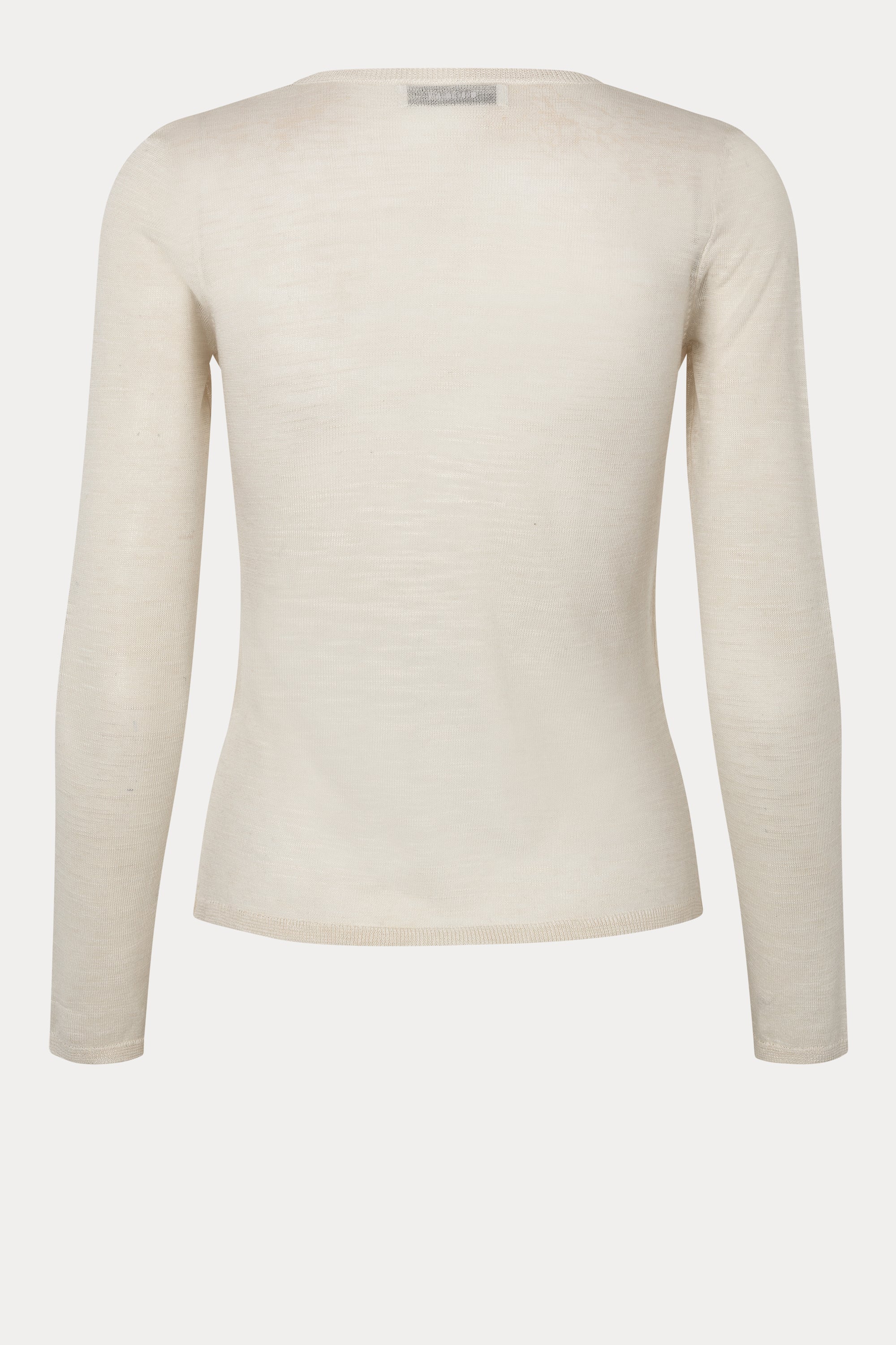 Oval Square Drama Knit Blouse KNITS Off White