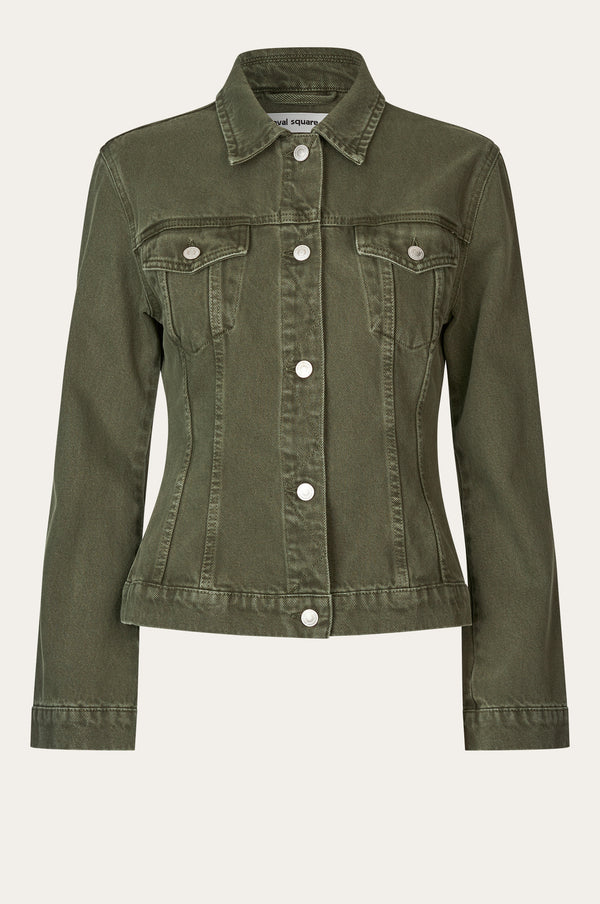 Oval Square Edie Denim Jacket JACKETS 4021 Dark Army