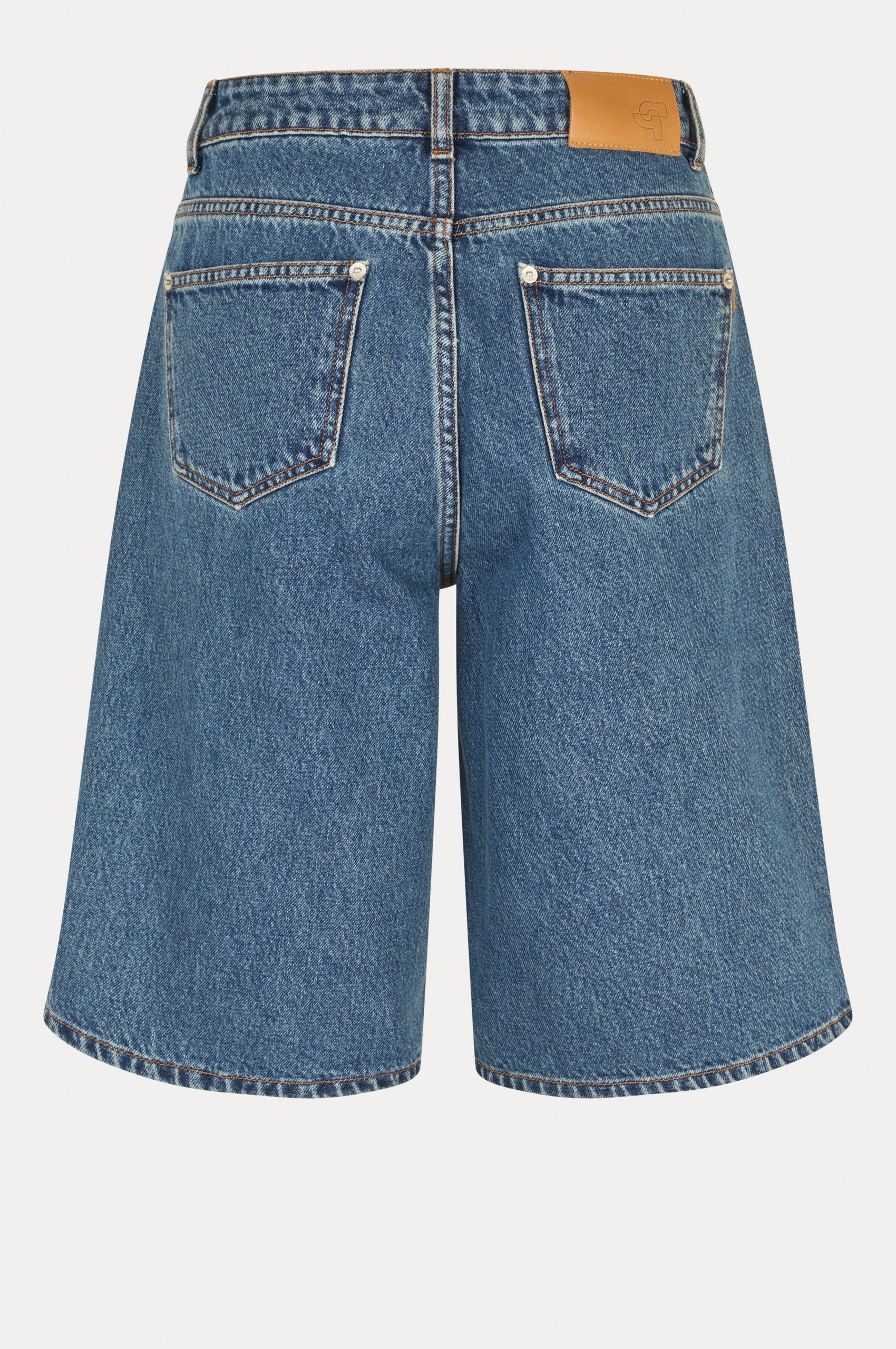 Edie Denim Shorts – oval square