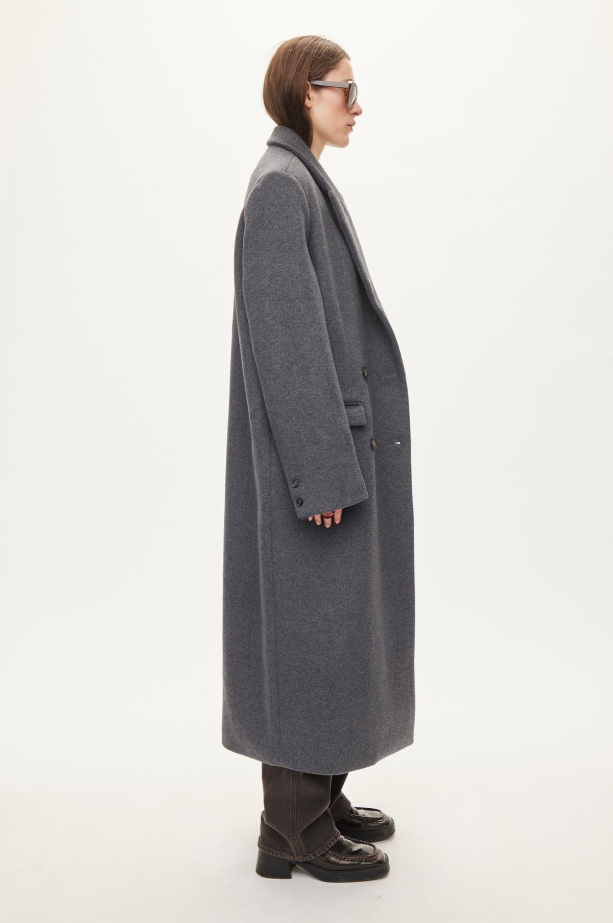 Oval Square Elliot wool coat COATS Dark grey Melange