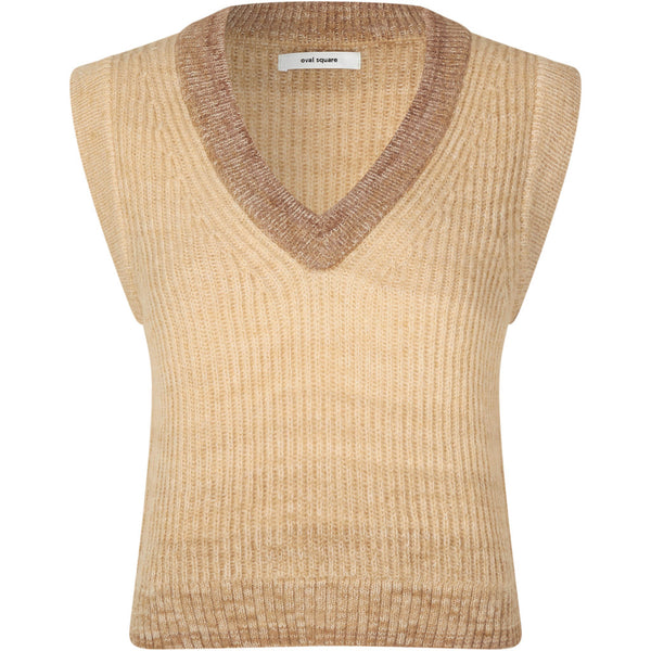 Oval Square Fall Knit Vest KNITS 6005 Travertine