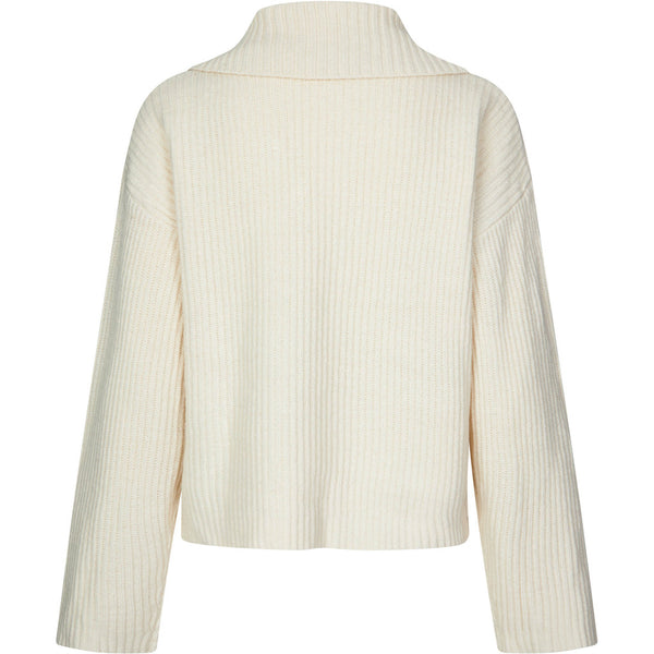 Oval Square Fave Zip Knit KNITS 1002 Off White