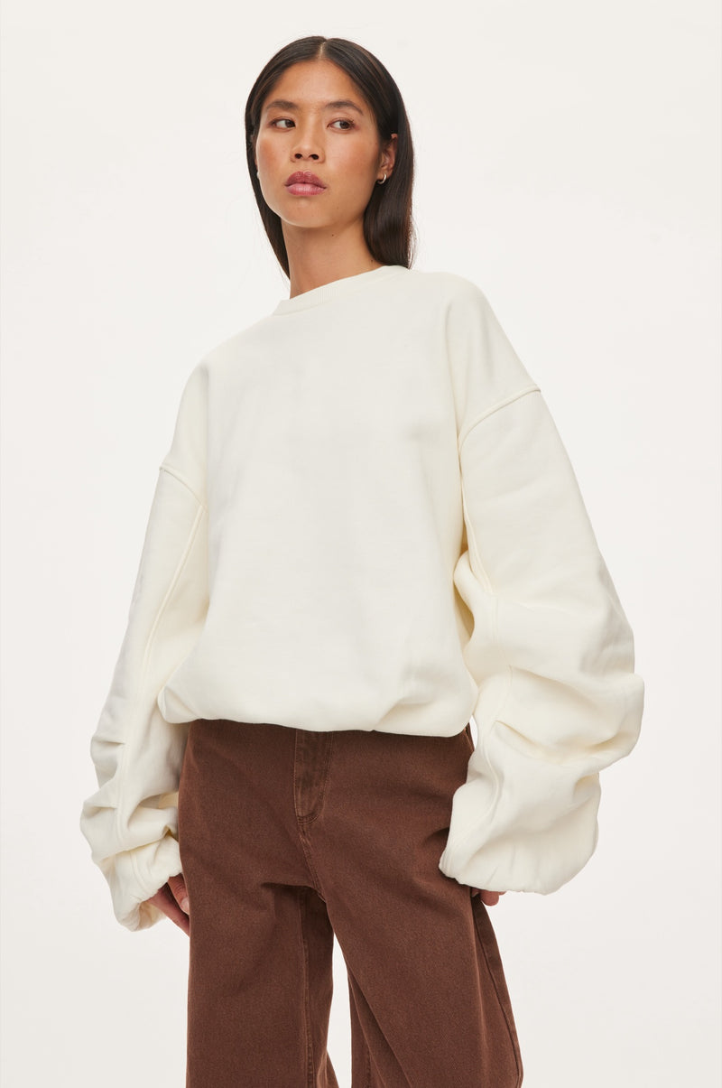 Oval Square First Crewneck Sweat SWEATS 1002 Off White