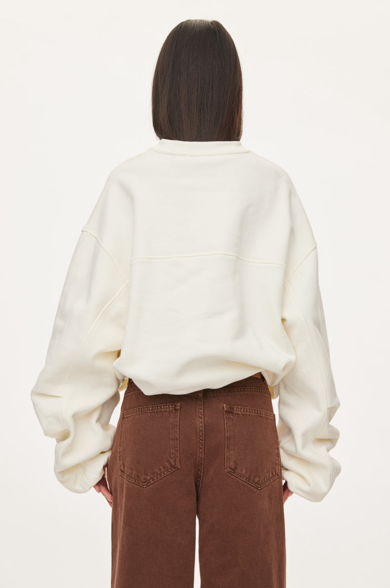 Oval Square First Crewneck Sweat SWEATS 1002 Off White
