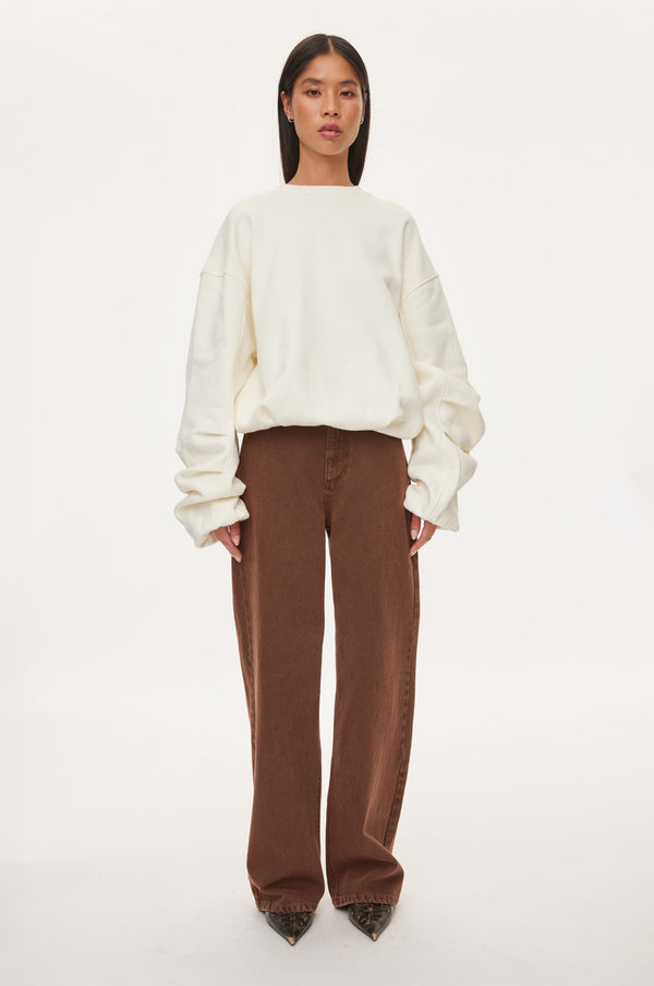 Oval Square First Crewneck Sweat SWEATS 1002 Off White