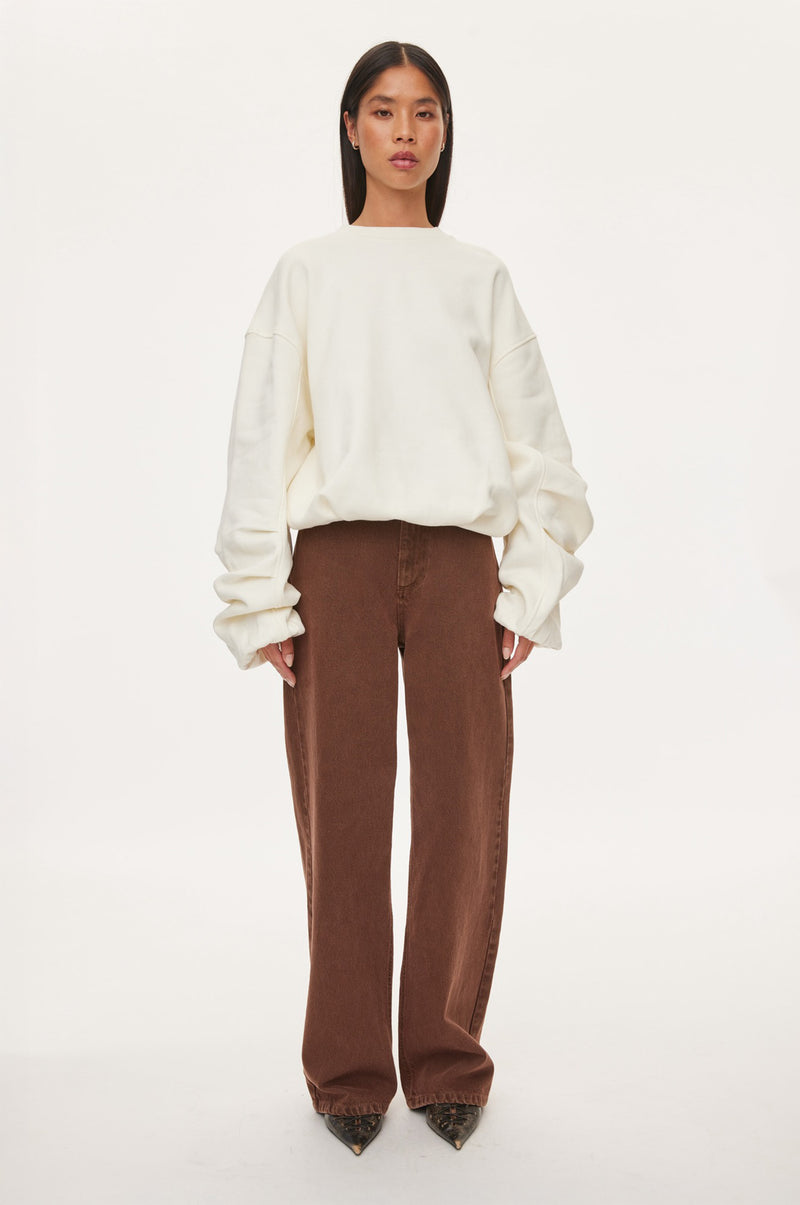 Oval Square First Crewneck Sweat SWEATS 1002 Off White