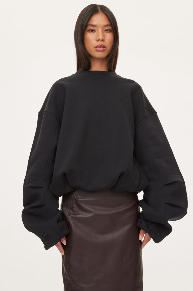 Oval Square First Crewneck Sweat SWEATS 7007 Black Stone