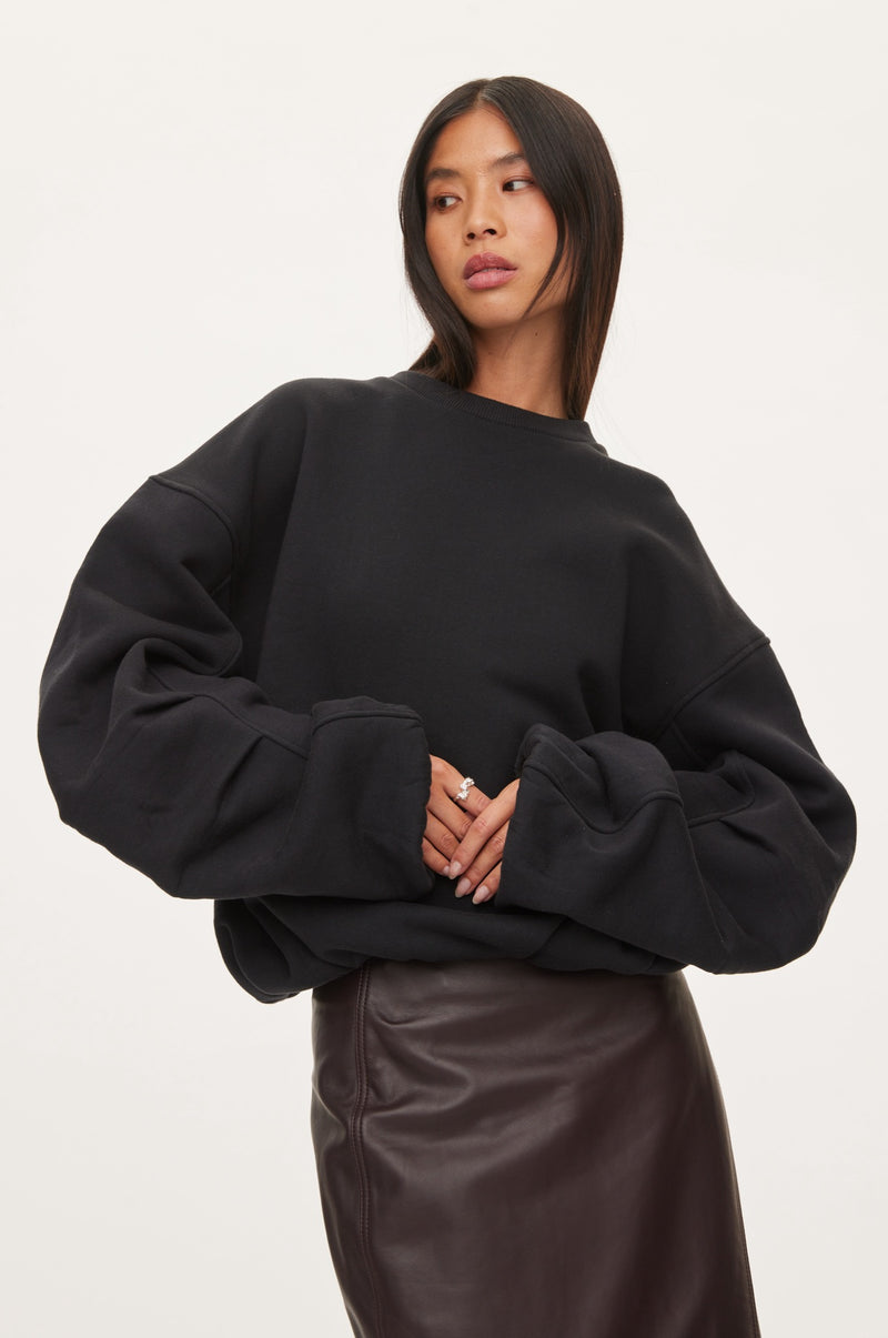 Oval Square First Crewneck Sweat SWEATS 7007 Black Stone