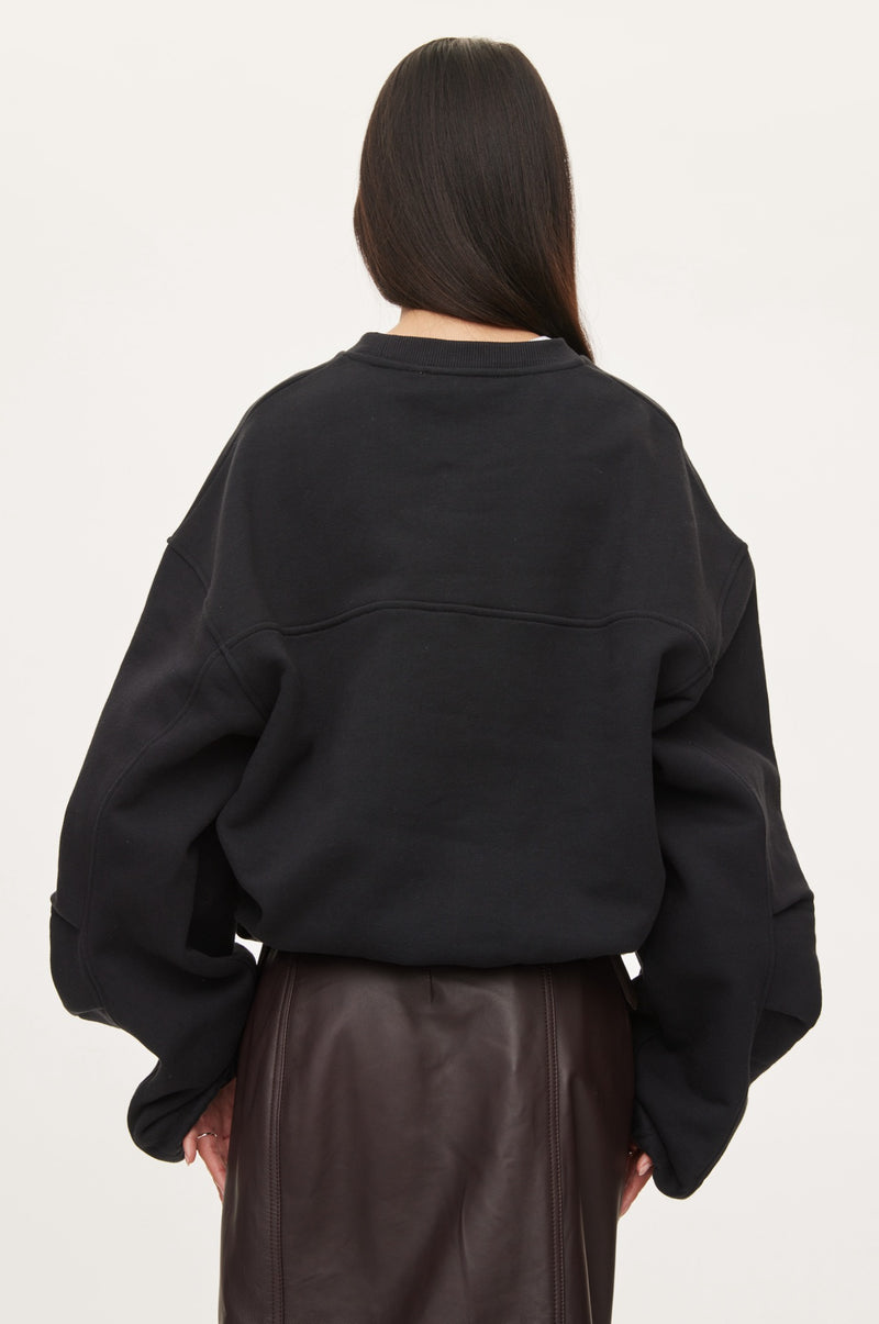 Oval Square First Crewneck Sweat SWEATS 7007 Black Stone