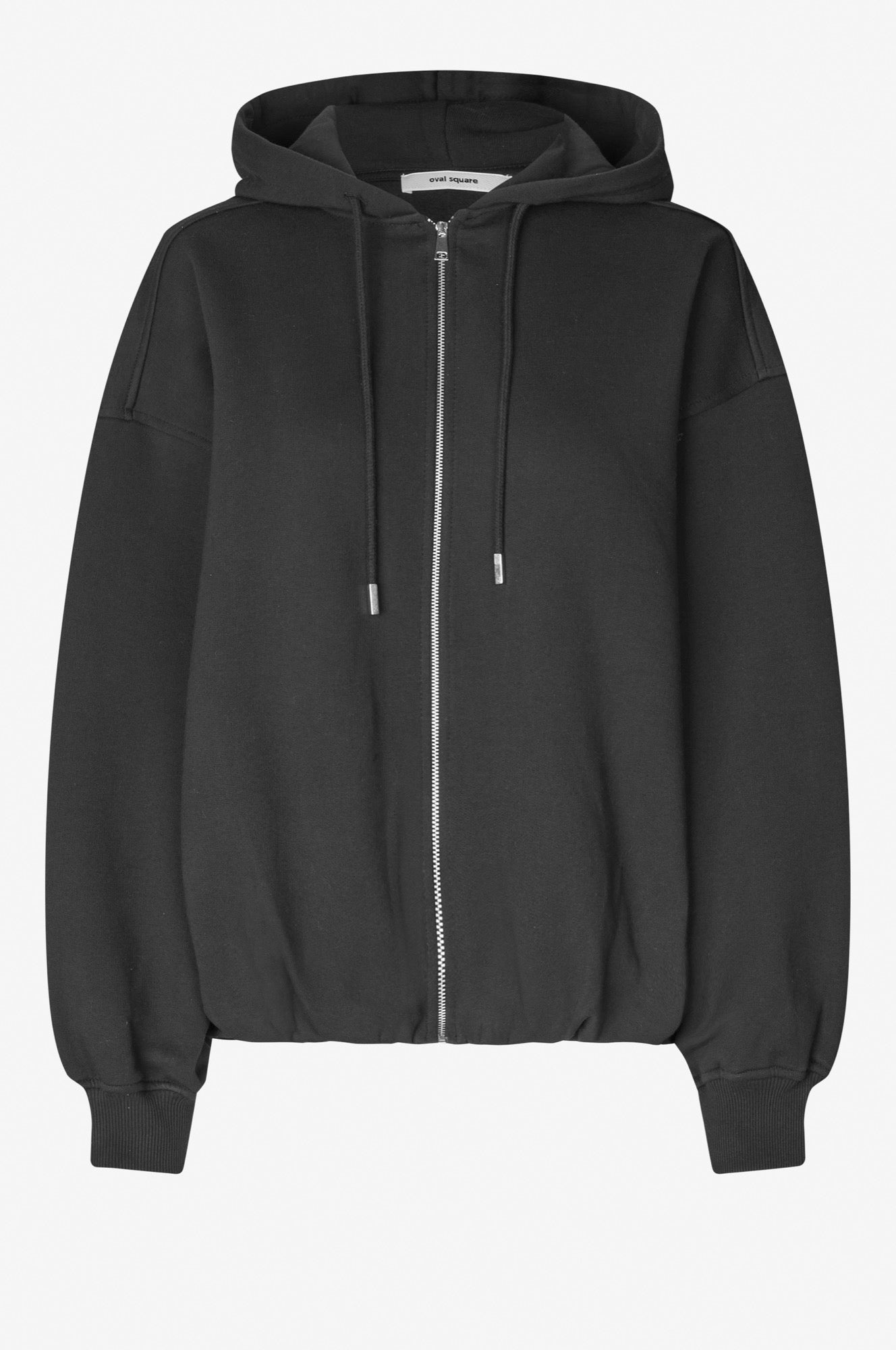Oval Square First Zip Hoodie SWEATS 7007 Black Stone