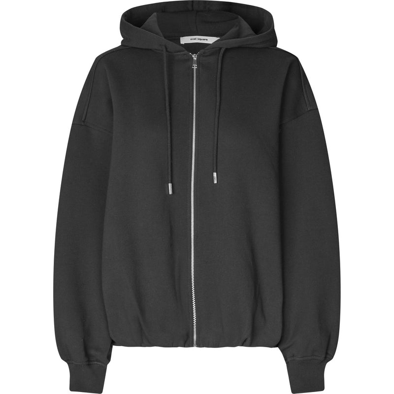 Oval Square First Zip Hoodie SWEATS 7007 Black Stone