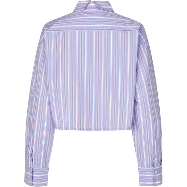 Oval Square Forever Cropped shirt SHIRTS 9054 Orchid Pinstripe