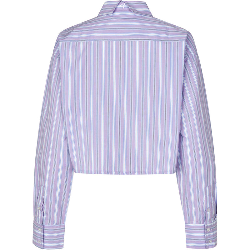 Oval Square Forever Cropped shirt SHIRTS 9054 Orchid Pinstripe