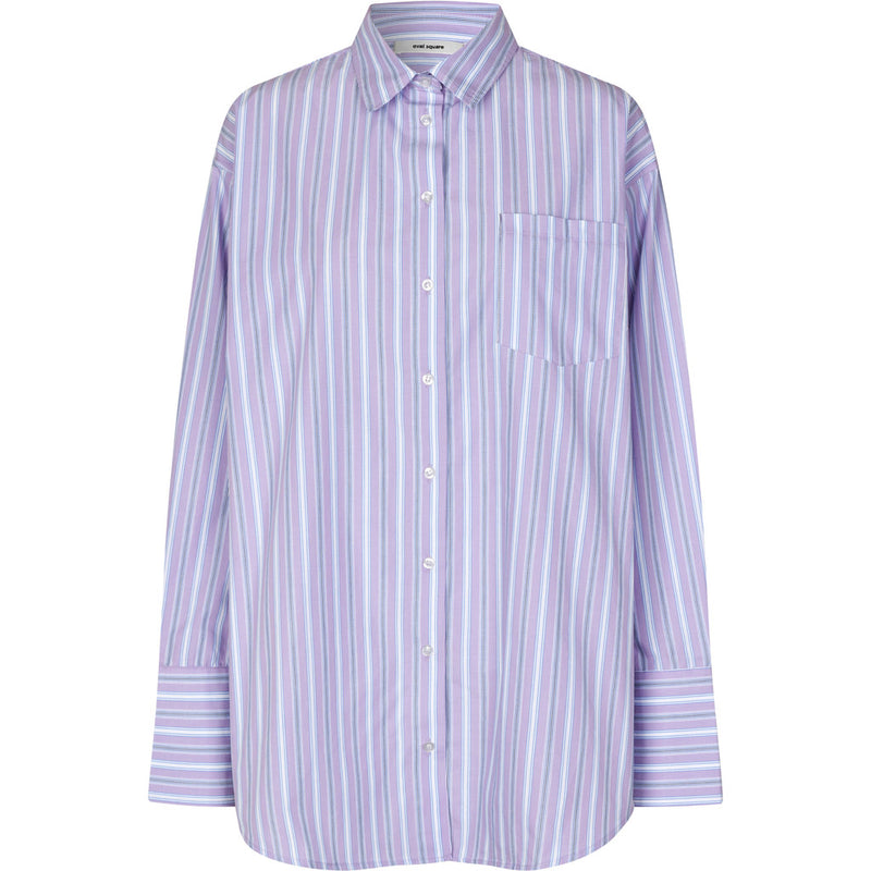 Oval Square Forever Oversized Shirt SHIRTS 9054 Orchid Pinstripe