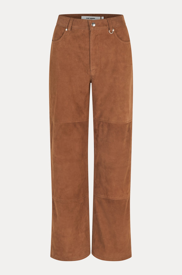 Oval Square Future Suede Trousers TROUSERS 6023 Pecan Brown