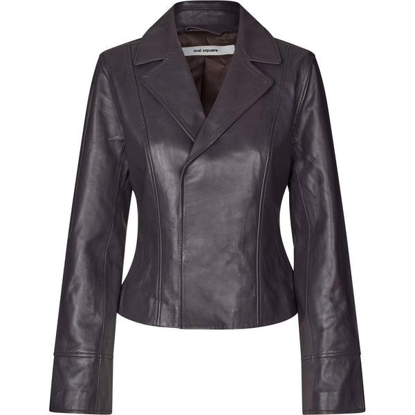 Oval Square Glory Leather Blazer BLAZERS 0507 Nightshade