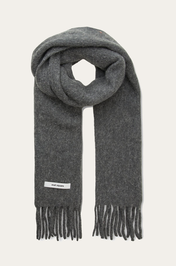 Oval Square Hero Scarf ACCESS 7004 Dark Grey Melange