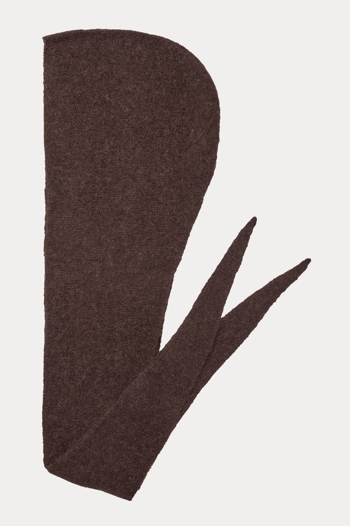 Oval Square Hood Scarf SCARFS Brown