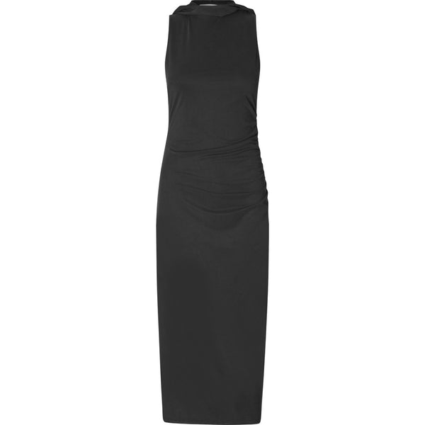 Oval Square Hope hood Dress DRESSES 7007 Black Stone