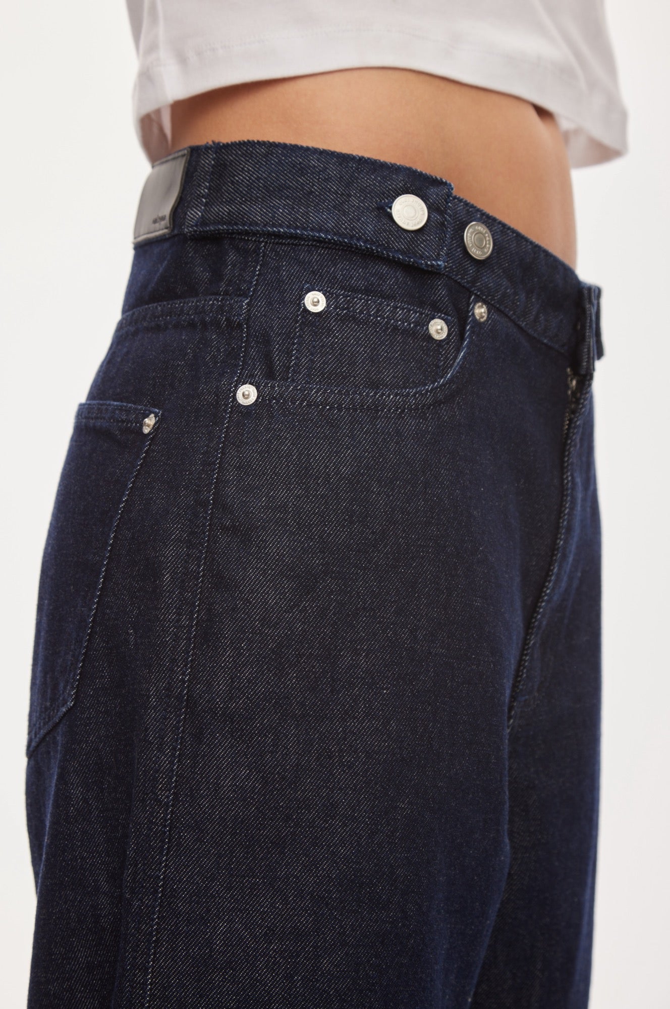 Oval Square Idol denim shorts SHORTS Raw dark blue