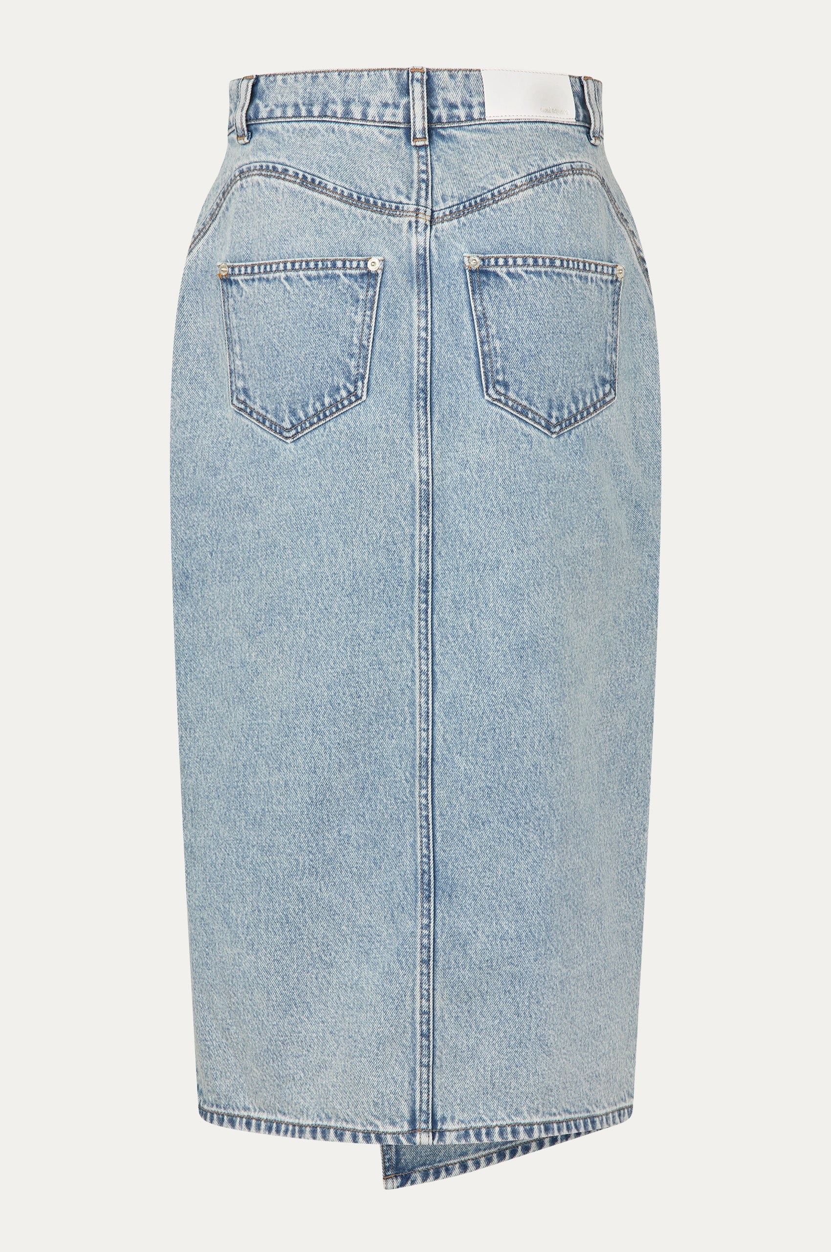 Oval Square Isla denim skirt SKIRTS Light Blue wash