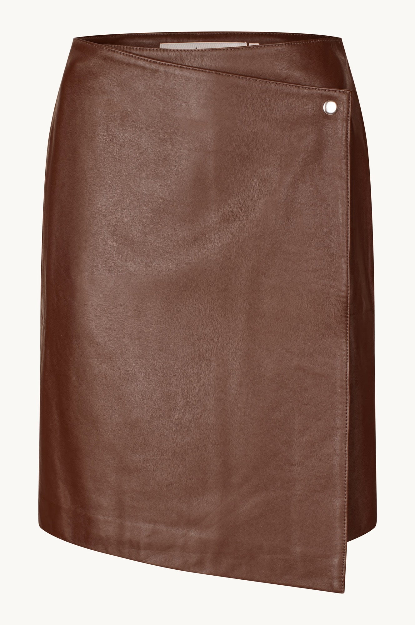 Oval Square Jenni leather skirt SKIRTS Shaved chocolate