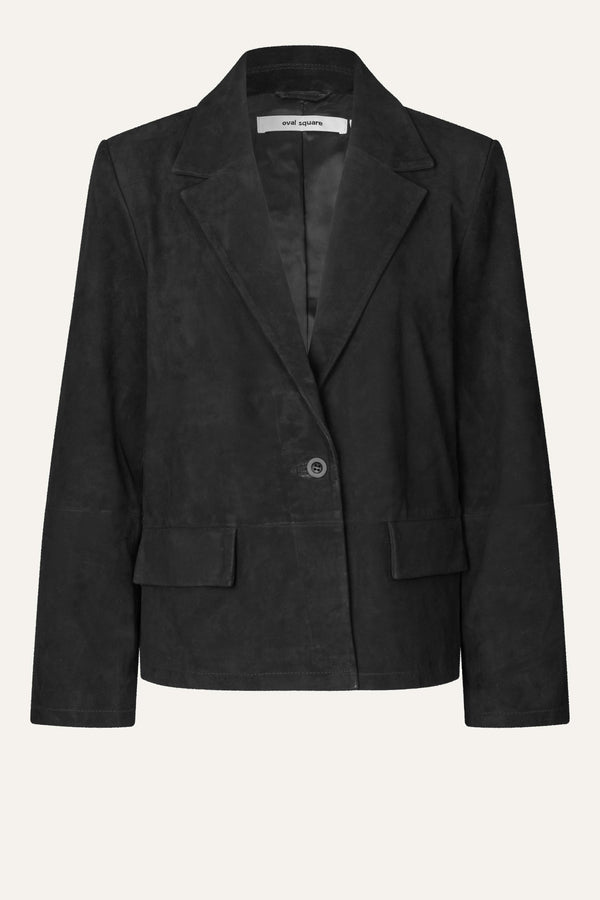 Oval Square Kylie Suede Blazer BLAZERS 8001 Black