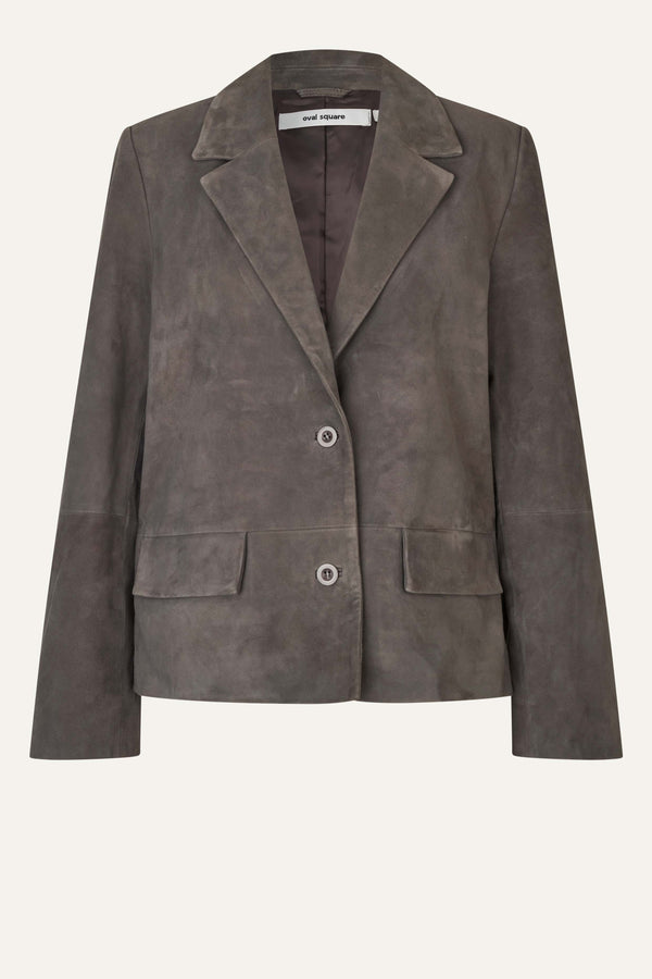 Oval Square Kylie Suede Blazer BLAZERS Dark Gull Grey