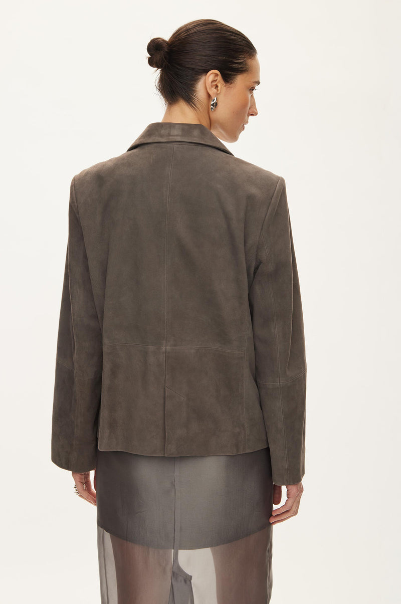 Oval Square Kylie Suede Blazer BLAZERS Dark Gull Grey