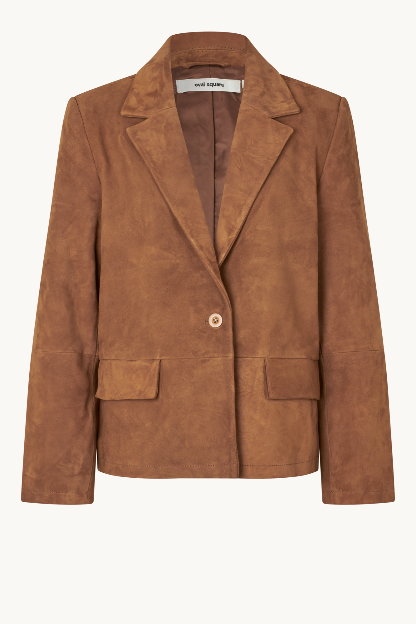 Oval Square Kylie Suede Blazer BLAZERS Tobacco brown