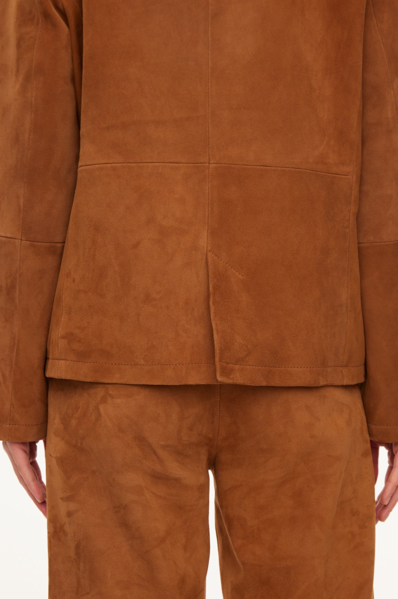 Oval Square Kylie Suede Blazer BLAZERS Tobacco brown
