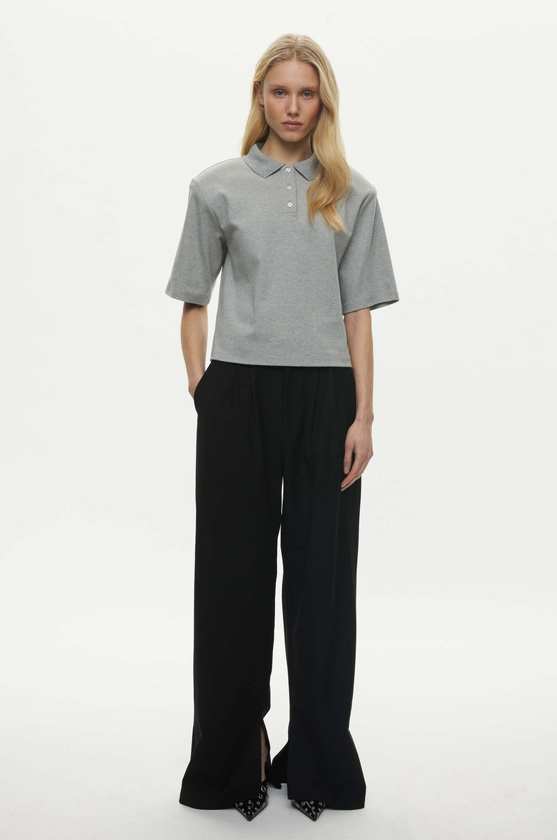 Oval Square Lana Polo TEE 7002 Grey Mel