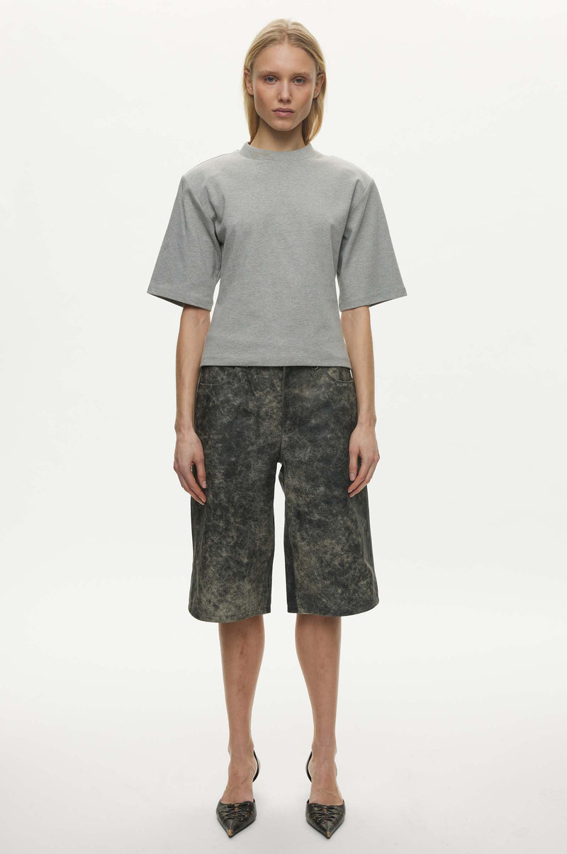 Oval Square Lana Tee TEE 7002 Grey Mel