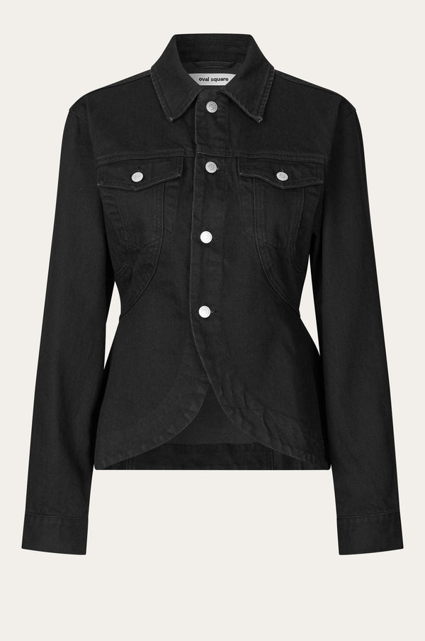 Oval Square Layla Denim Jacket JACKETS 8001 Black