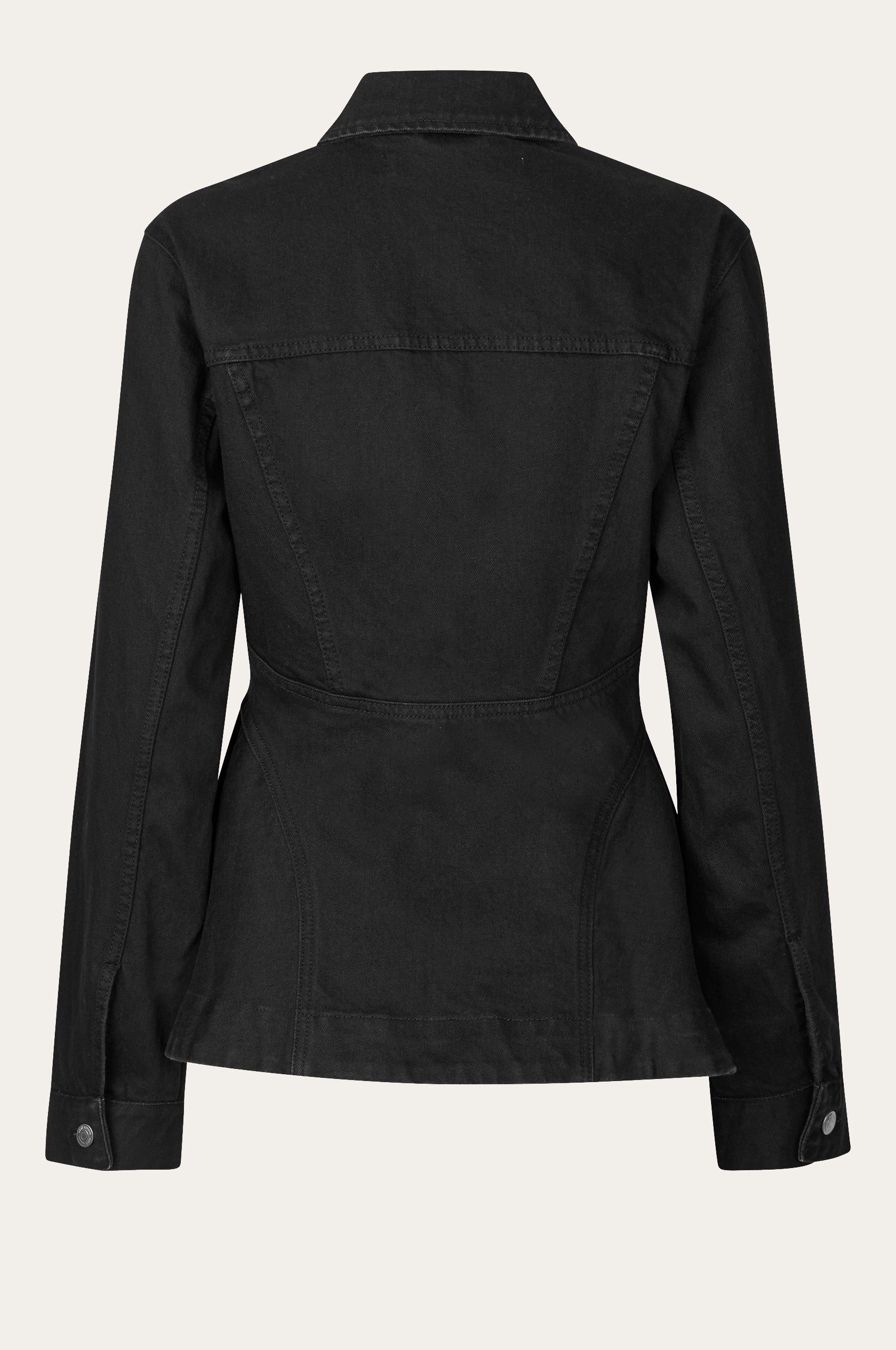 Oval Square Layla Denim Jacket JACKETS 8001 Black