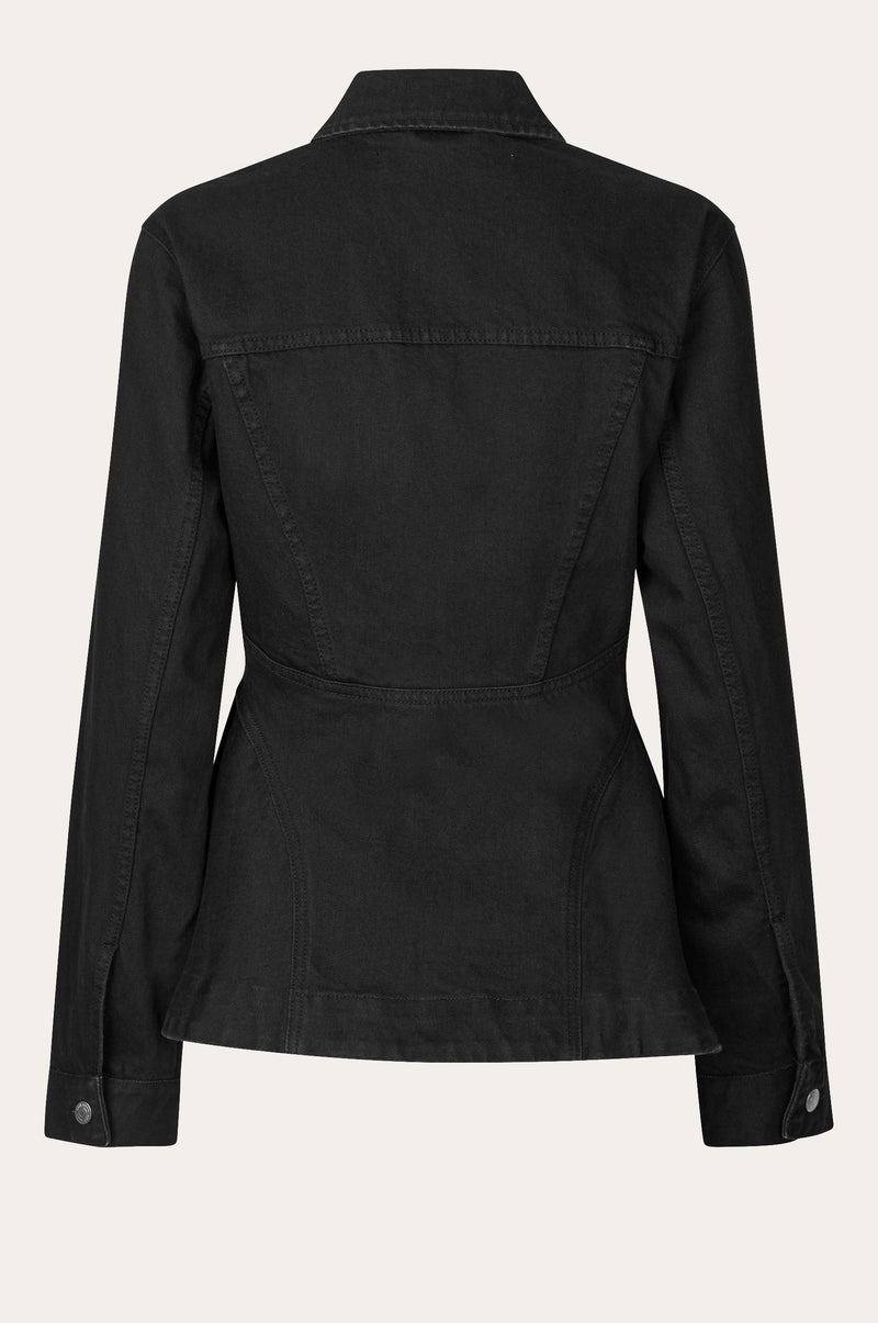 Oval Square Layla Denim Jacket JACKETS 8001 Black