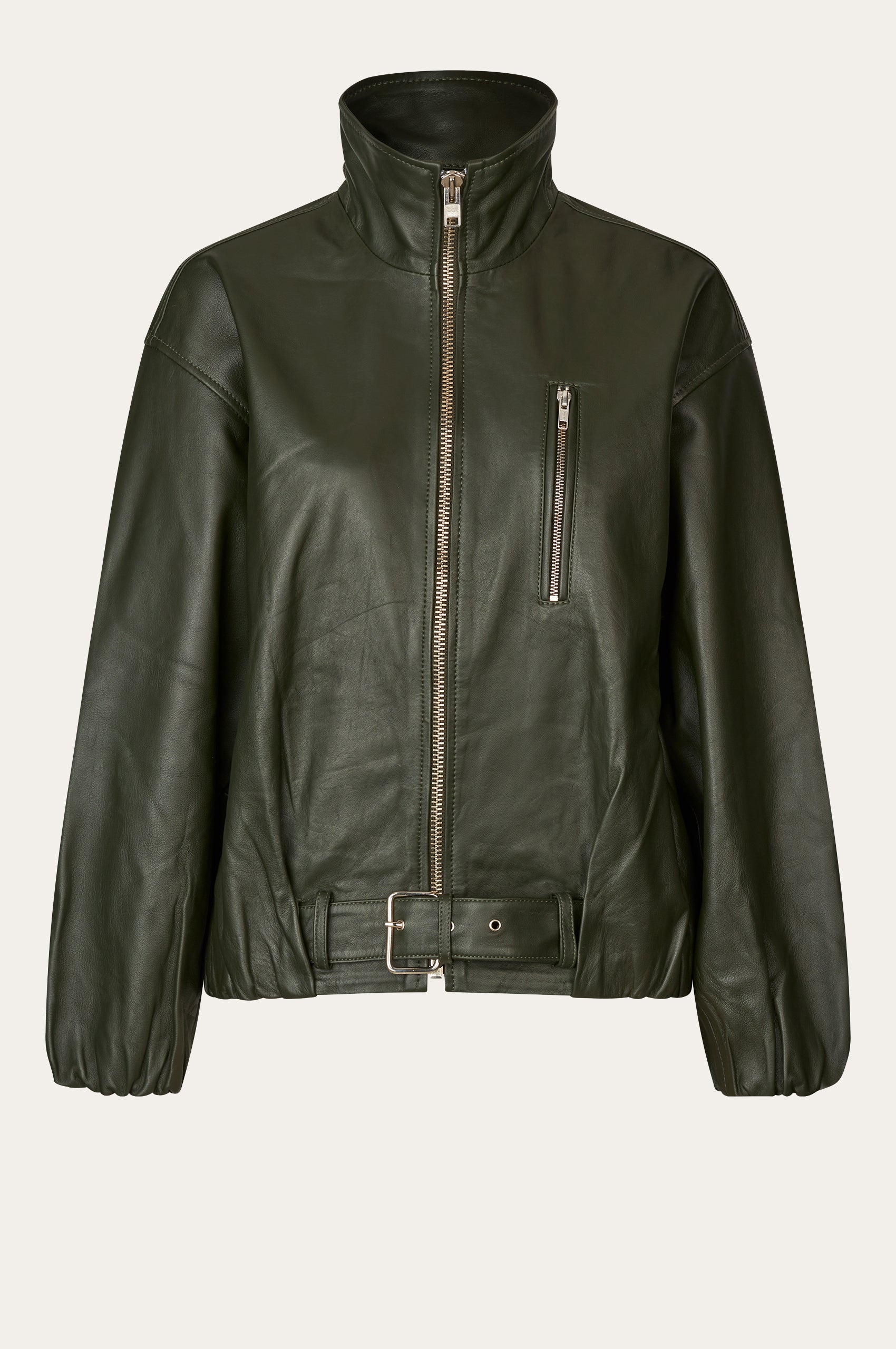 Oval Square Lenny Leather Jacket JACKETS 4021 Dark Army