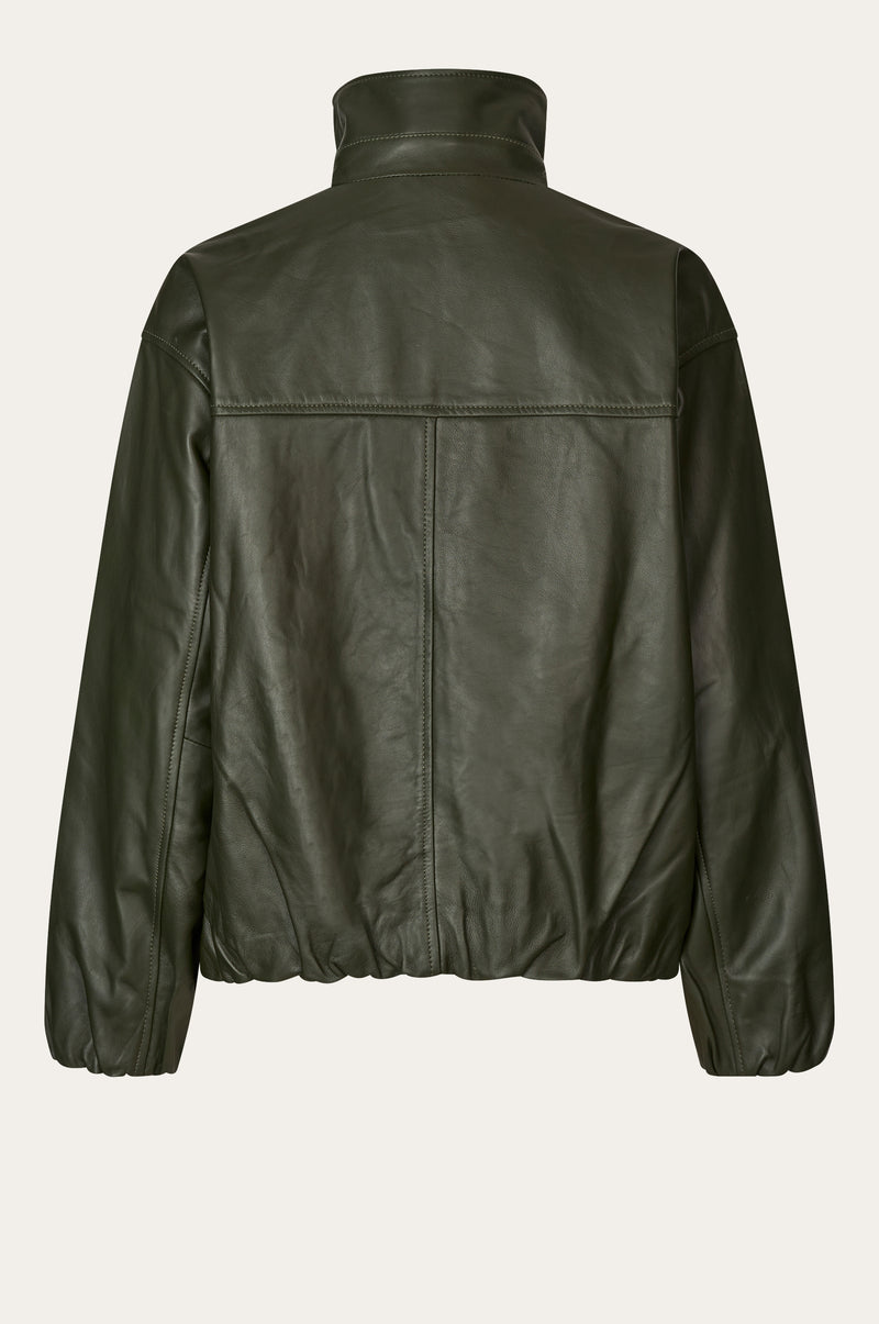 Oval Square Lenny Leather Jacket JACKETS 4021 Dark Army