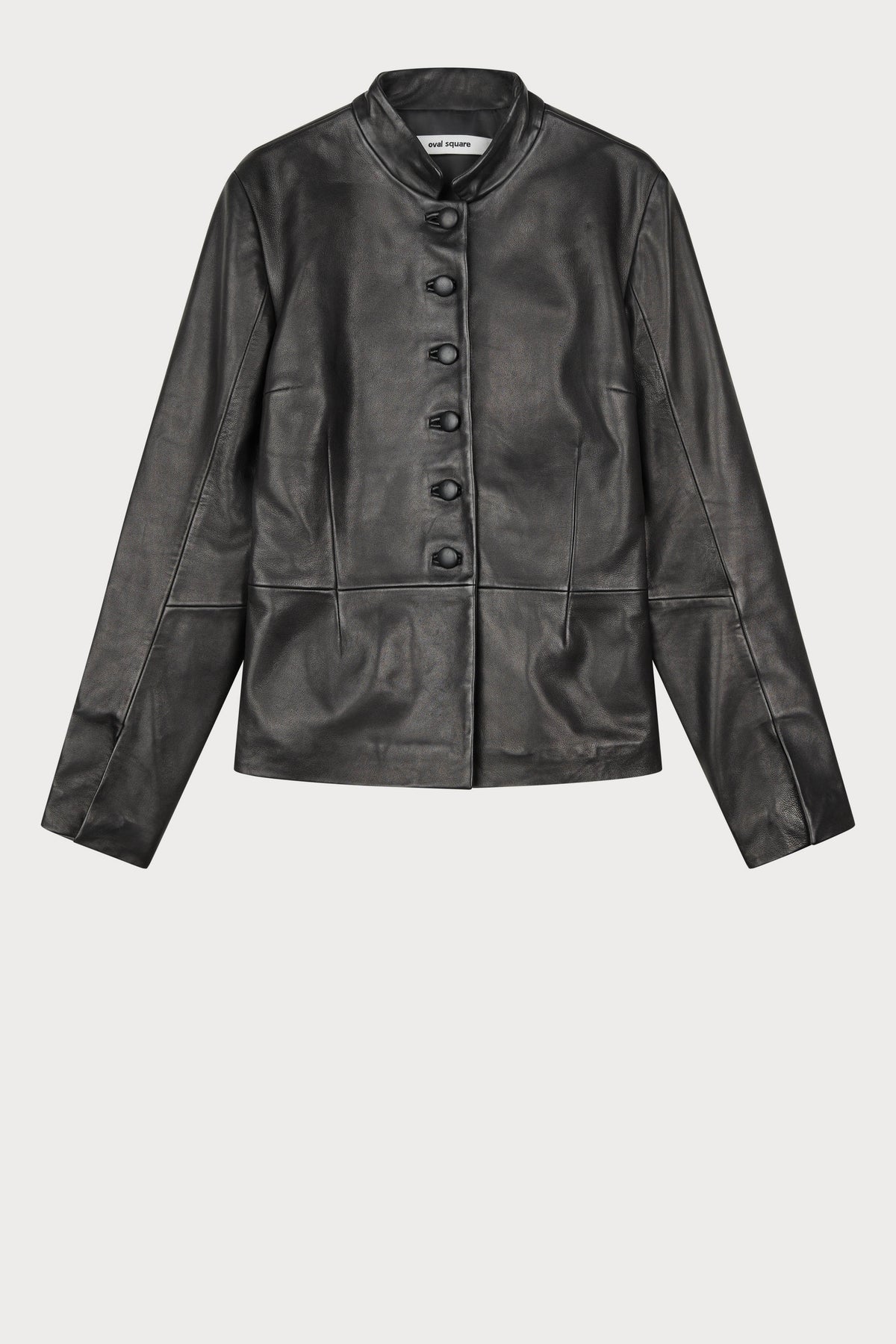 Oval Square Levi leather blazer BLAZERS Black