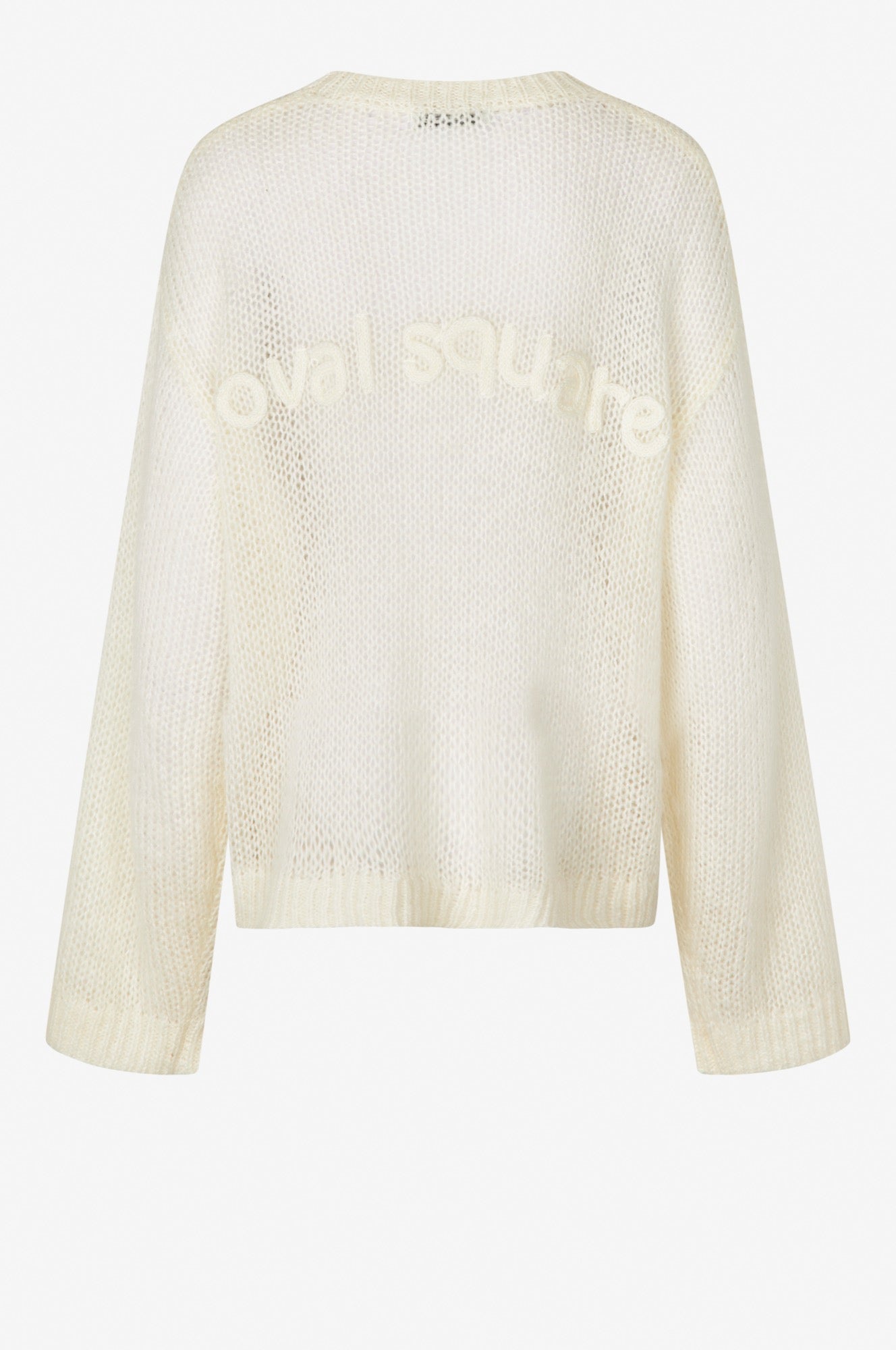 Oval Square Light Oversized Knit KNITS 1001 White