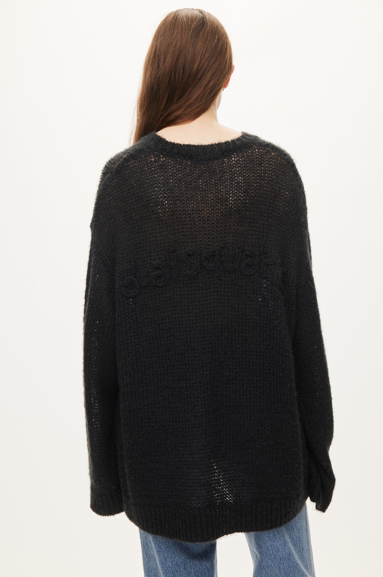 Oval Square Light Oversized Knit KNITS Black