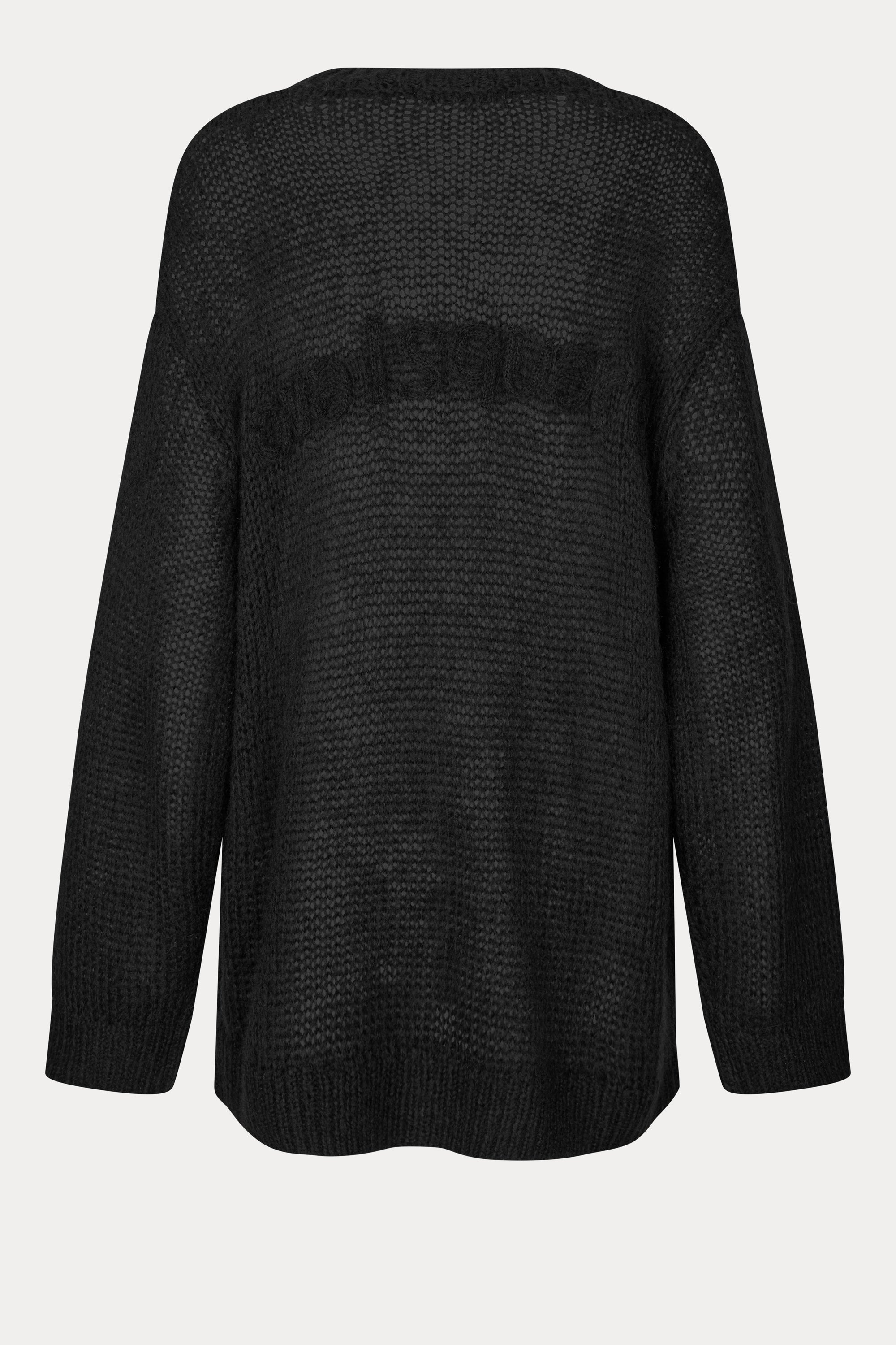 Oval Square Light Oversized Knit KNITS Black