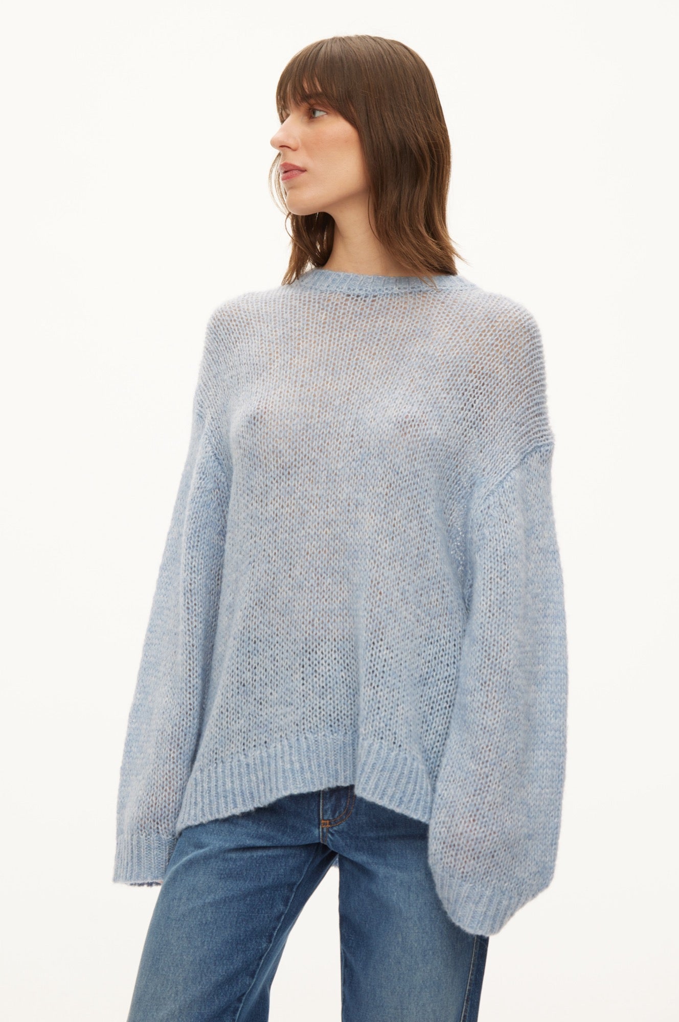 Oval Square Light Oversized Knit KNITS Delicate light blue